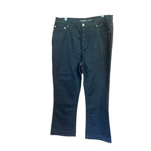 Liz Claiborne Hepburn  Black Jeans Sz 16
